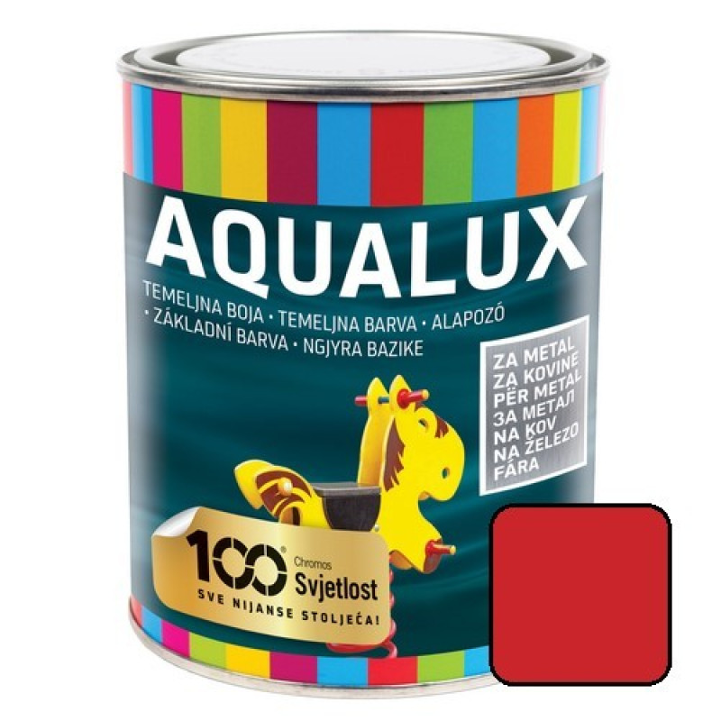 Aqualux vízbázisú alapozó fémre vörös 0,75 lit. (6db/#)