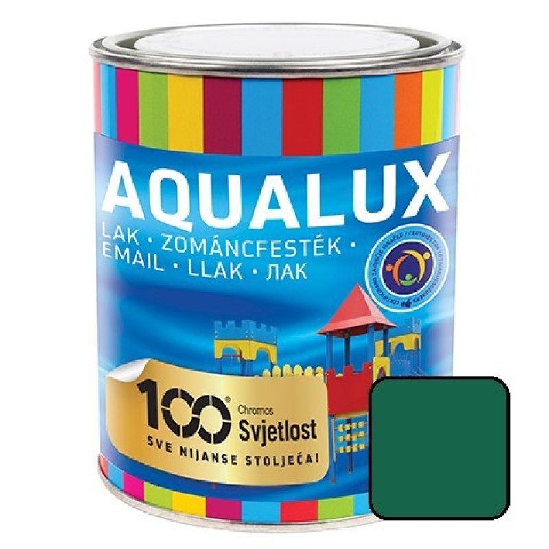 Aqualux zománcfesték zöld L411 0,2 lit. (12db/#)
