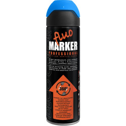 Fluo Marker 360° fluoreszkáló jelölő spray kék 500ml. (12db/#)