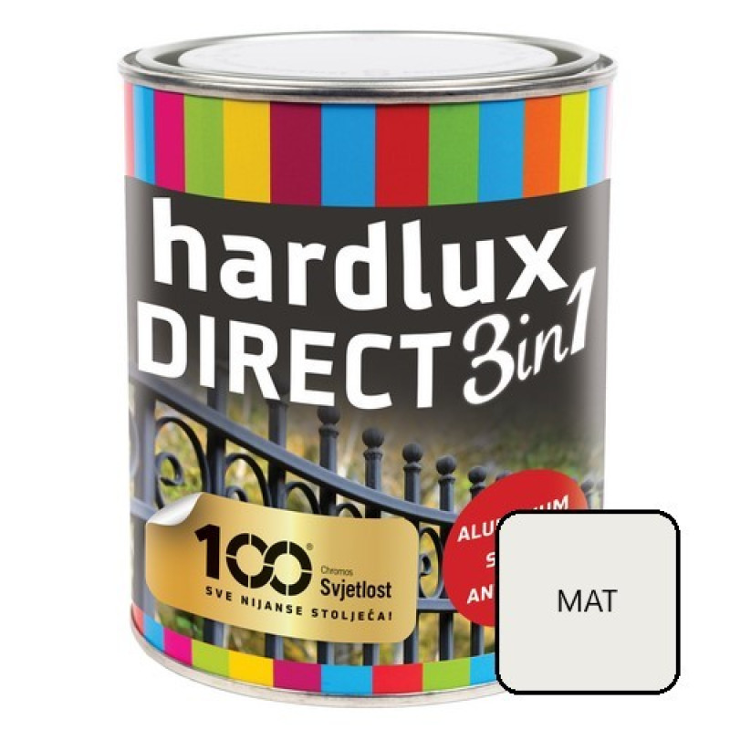 Hardlux Direct 3in1 MAT fehér RAL 9016 0,75 lit. (6db/#)