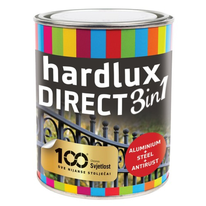 Hardlux Direct 3in1 MAT fekete RAL 9005 0,75 lit. (6db/#)