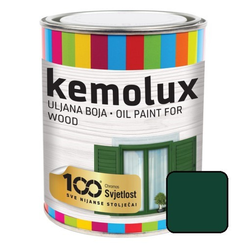 Kemolux olajfesték zöld RAL 6005 0,75 lit. (6db/#)