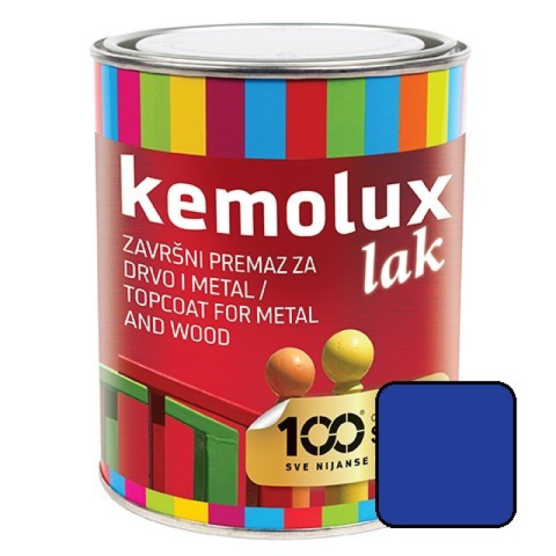Kemolux zománcfesték fényes sötétkék L408 0,2 lit (6db/#)